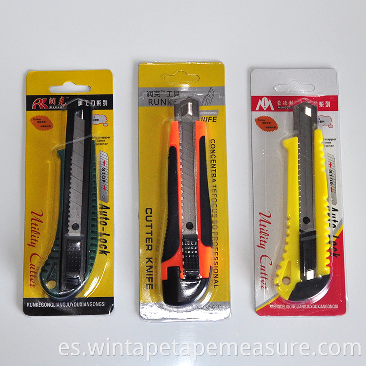 Cuchillos para uso general de encargo del bolsillo del cortador de la caja del cuchillo para uso general de la seguridad de 25 mm